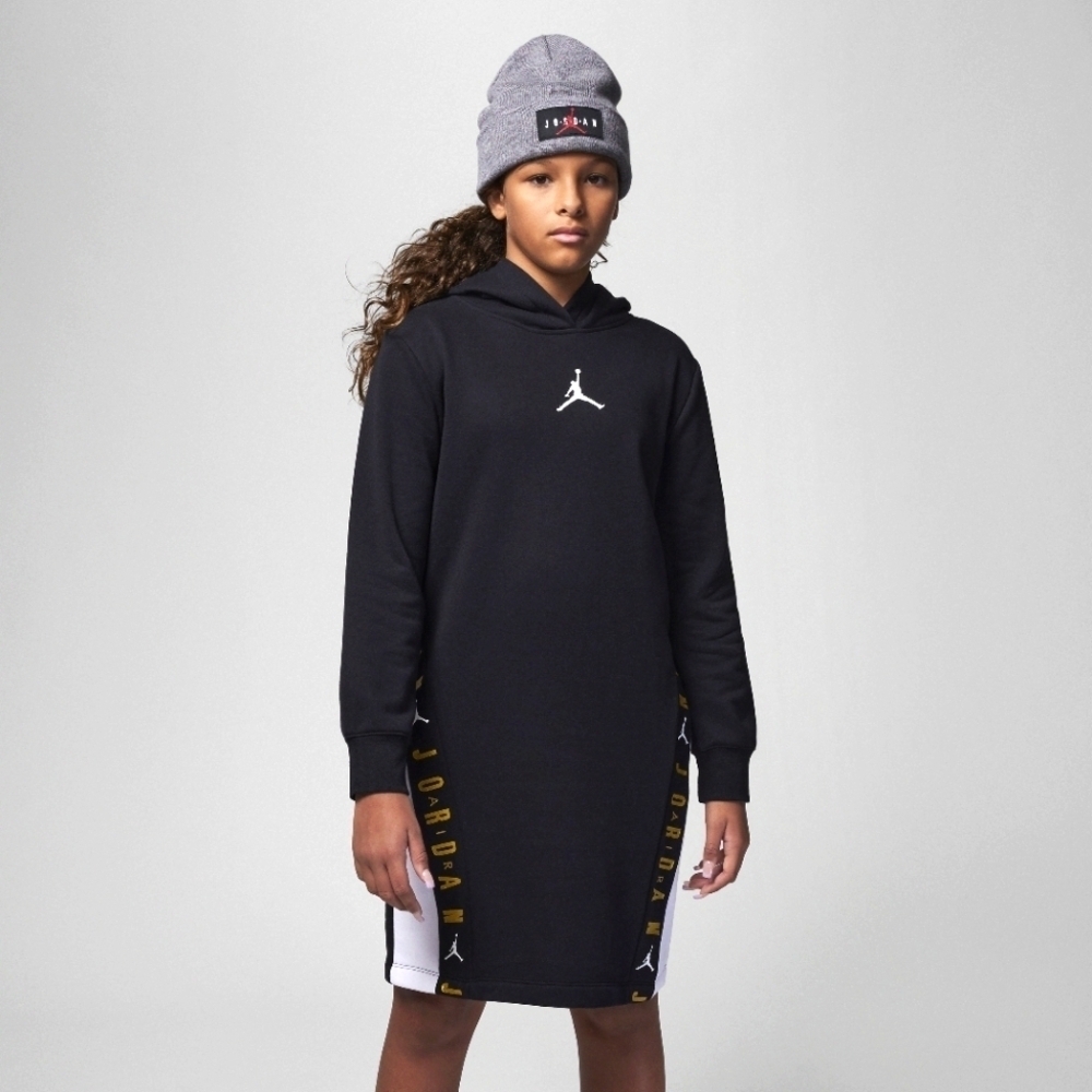Jordan Girl's Holiday Shine Glitter Pullover Hoodie Dress Sizes M, L